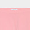 Legging cycliste coton taille élastiquée rose fille