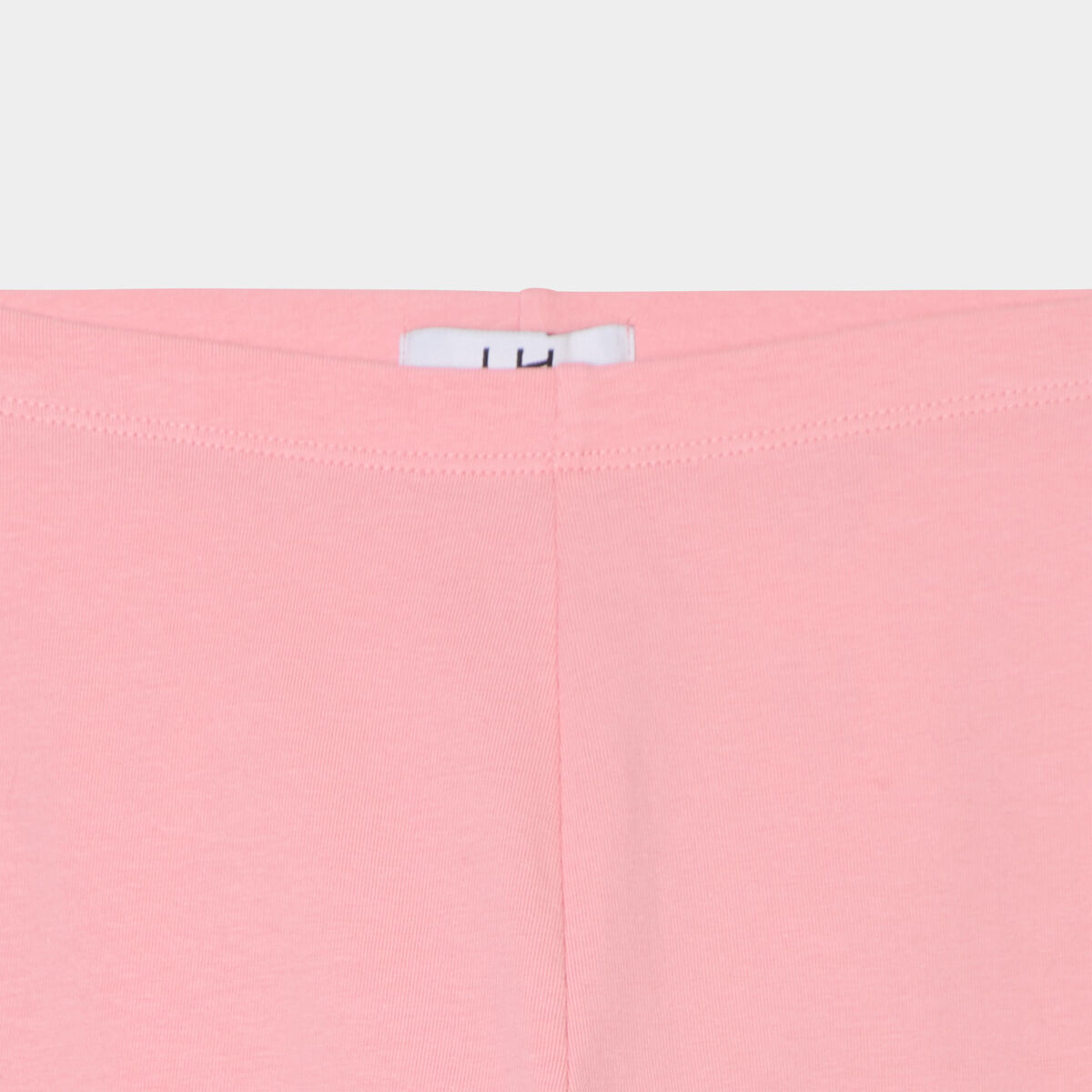 Legging cycliste coton taille élastiquée rose fille
