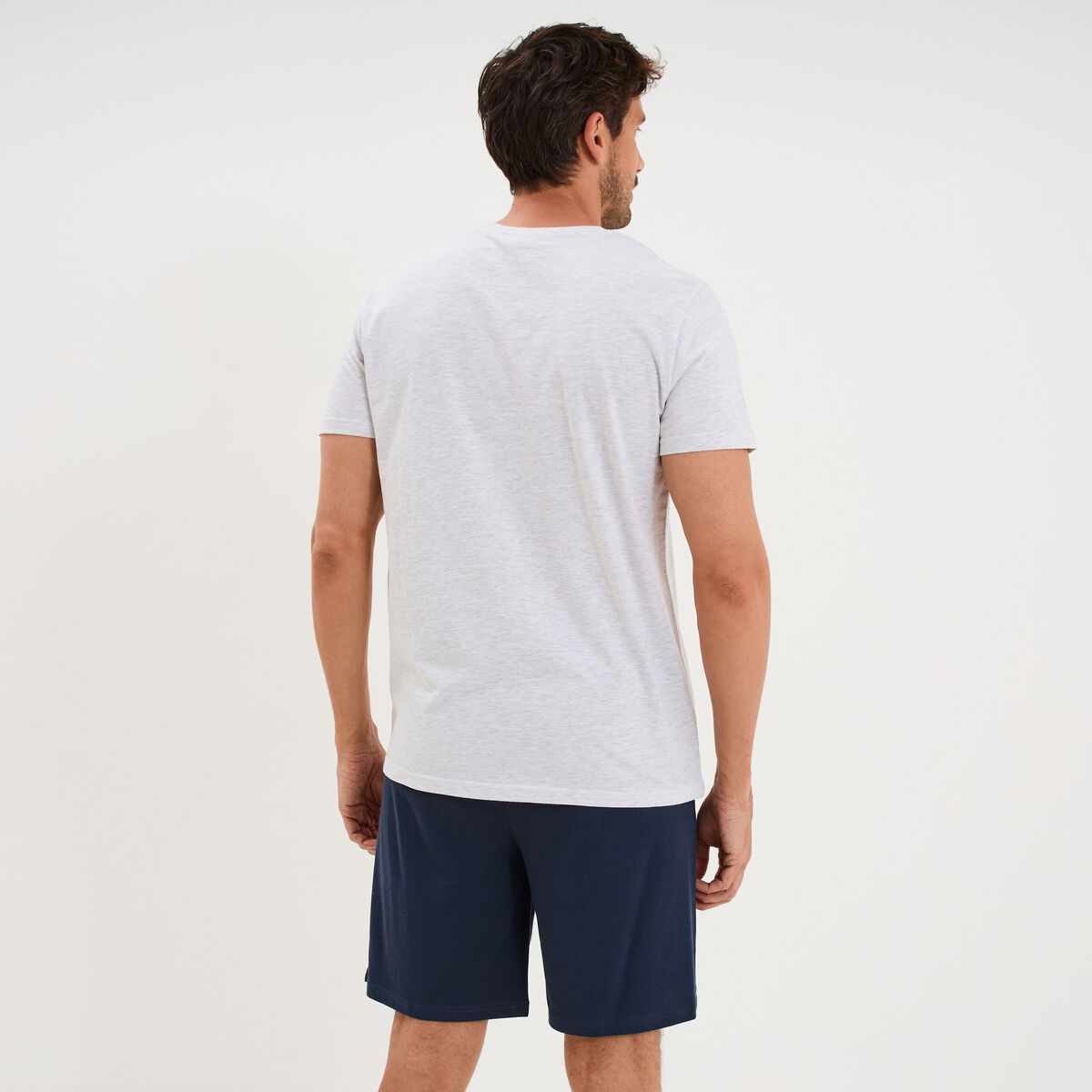 Ensemble pyjama short t-shirt Goldorak gris clair homme