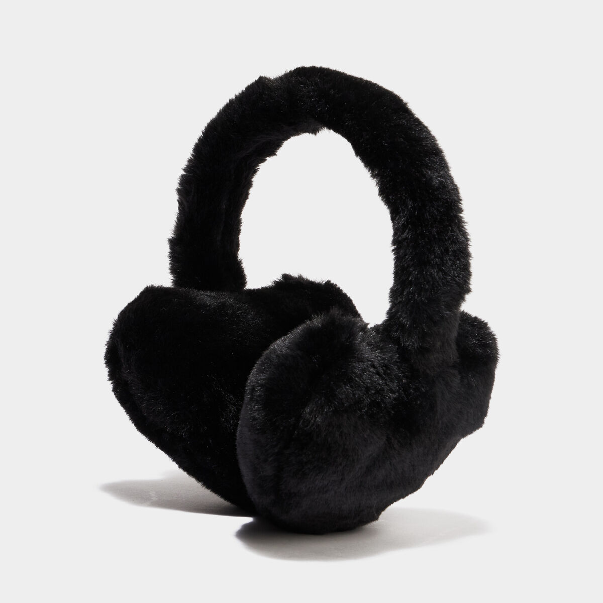 Caches-oreilles fausse fourrure noir fille