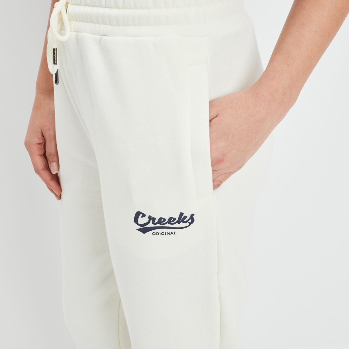 Pantalon jogging droit sable femme