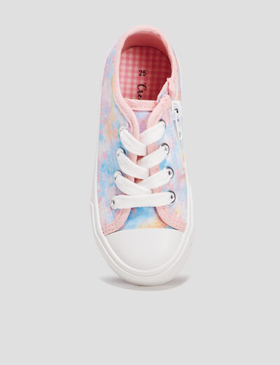 Tennis en toile zippées Creeks multicolore fille