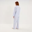 Ensemble pyjama chemise manches longues ecru femme