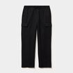 Pantalon cargo taille &eacute;lastiqu&eacute;e noir homme