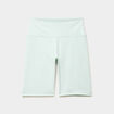 Short cycliste de sport taille haute bleu turquoise femme