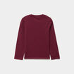 Ensemble pyjama pantalon et t-shirt bordeaux gar&ccedil;on