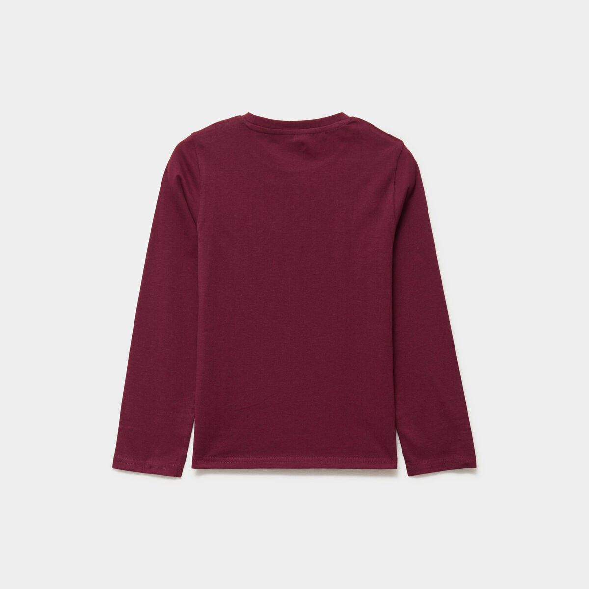 Ensemble pyjama pantalon et t-shirt bordeaux gar&ccedil;on