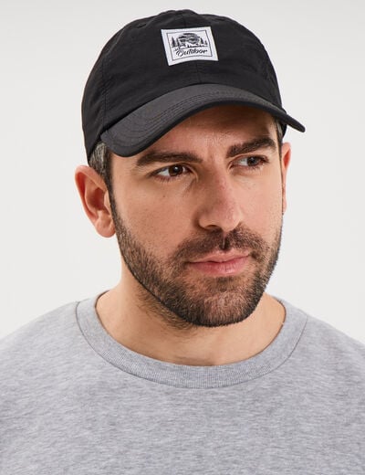Casquette avec bride ajustable noir homme