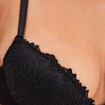 Soutien-gorge push up paddé dentelle noir femme