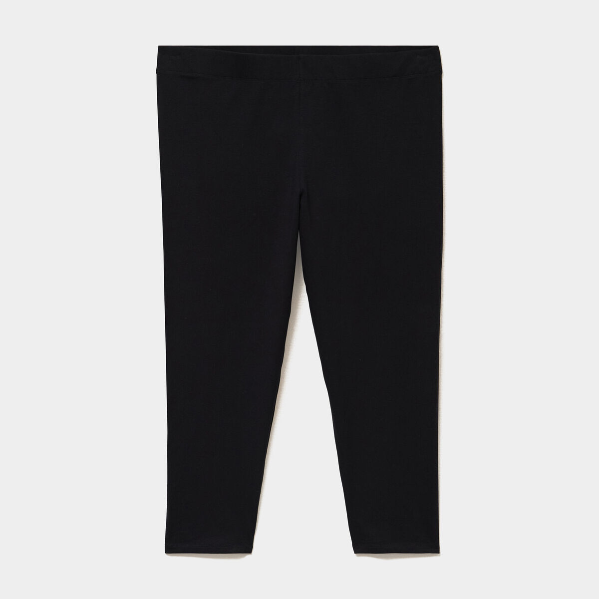 Legging corsaire taille &eacute;lastiqu&eacute;e noir femme grande taille