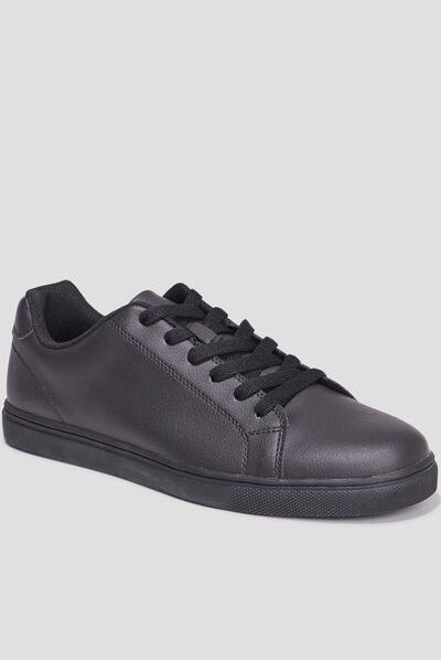 Tennis basses à lacets Clement noir homme