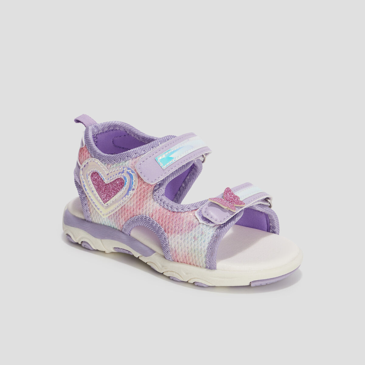 Sandales à scratchs multicolore fille