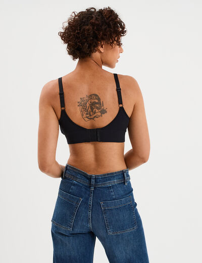 Lot 2 brassi&egrave;res d'allaitement noir femme