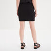 Jupe courte moulante noir femme