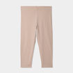 Legging corsaire taille &eacute;lastiqu&eacute;e sable femme grande taille