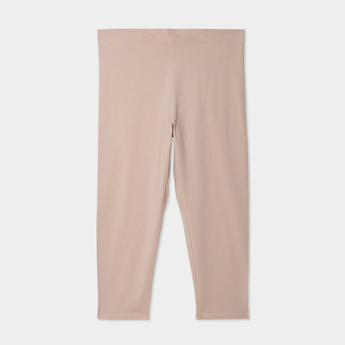 Legging corsaire taille &eacute;lastiqu&eacute;e sable femme grande taille