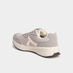 Baskets running de sport &agrave; lacets gris homme