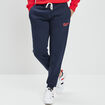 Pantalon jogging ajust&eacute; bleu marine homme