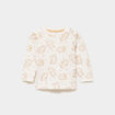 T-shirt manches longues coton beige b&eacute;b&eacute; gar&ccedil;on