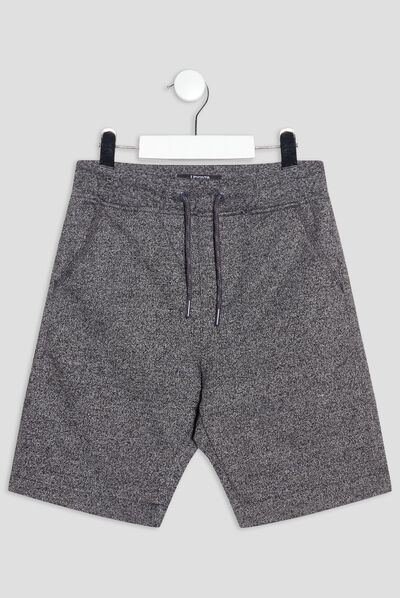 Short jogging droit Liberto gris foncé garçon