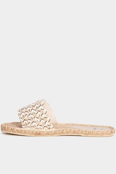 Mules &agrave; semelles cordes multicolore femme