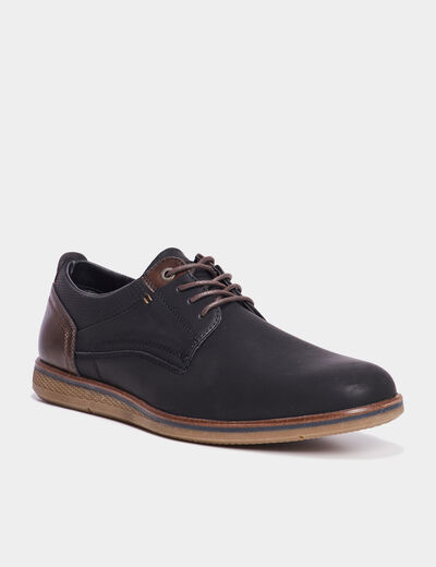 Derbies &agrave; lacets noir homme