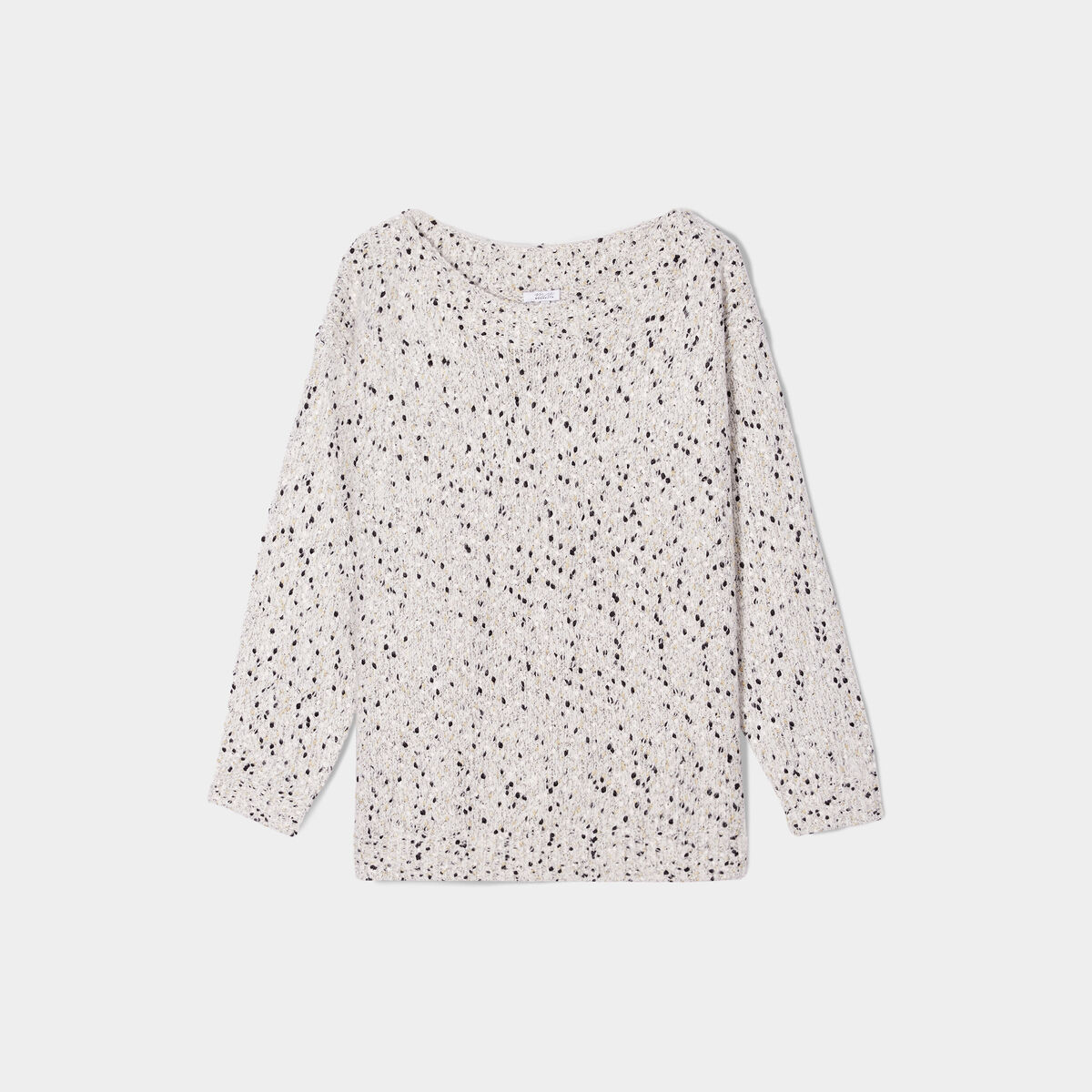 Pull col bateau blanc femme grande taille