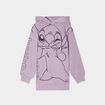 Sweat à capuche hoodie Stitch parme fille