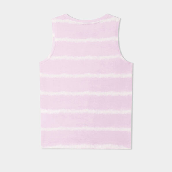Débardeur noué col rond coton mauve fille