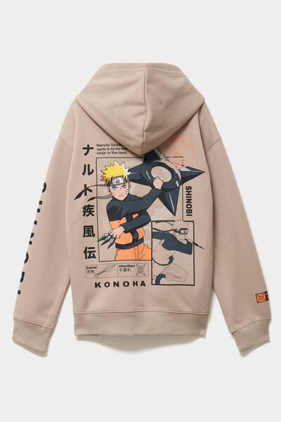 Sweat hoodie poches zipp&eacute;es Naruto sable gar&ccedil;on
