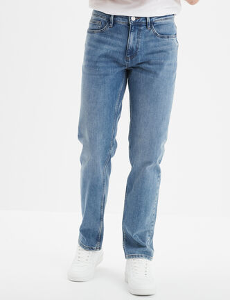 Jeans regular 5 poches denim double stone homme