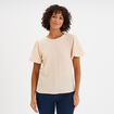 T-shirt manches courtes ballons sable femme