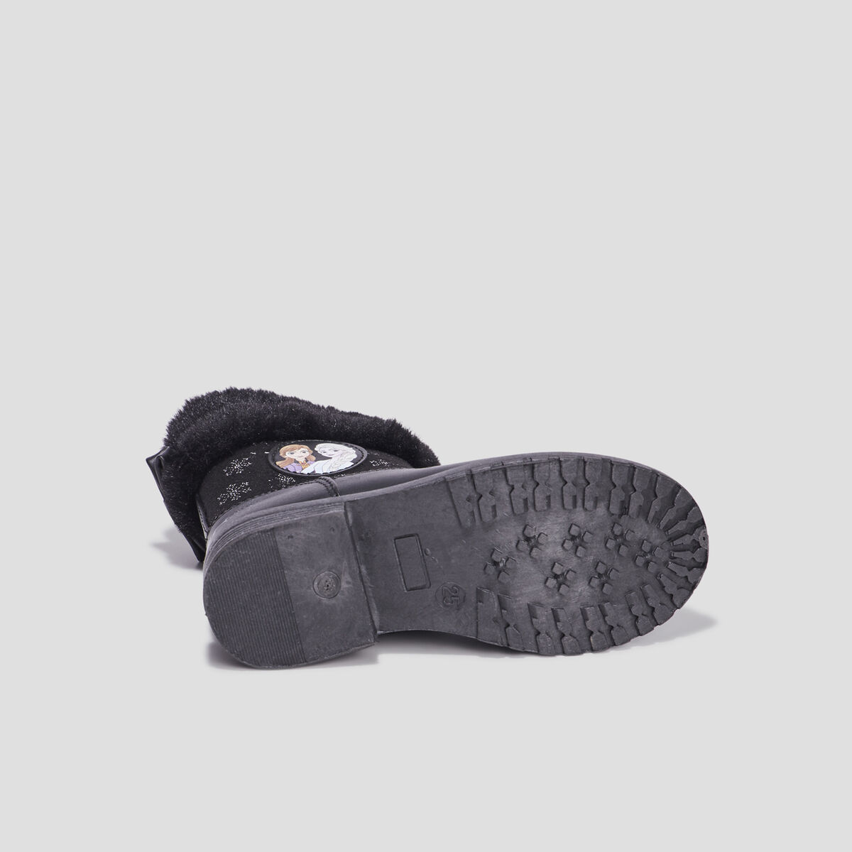 Bottes Reine des neiges noir fille