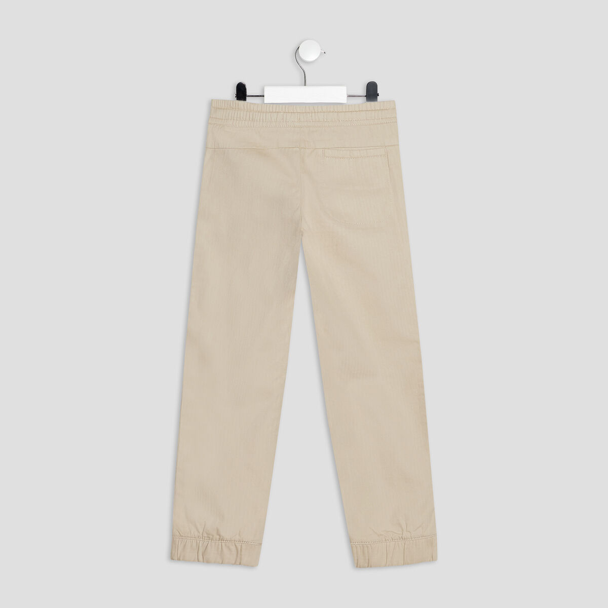 Pantalon jogger droit ivoire garçon