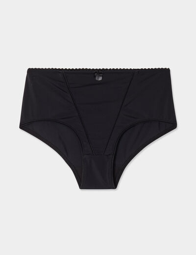 Culotte taille haute noir femme