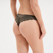 Tanga avec dentelle vert kaki femme