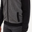 Sweat zippé à capuche coton Liberto noir homme