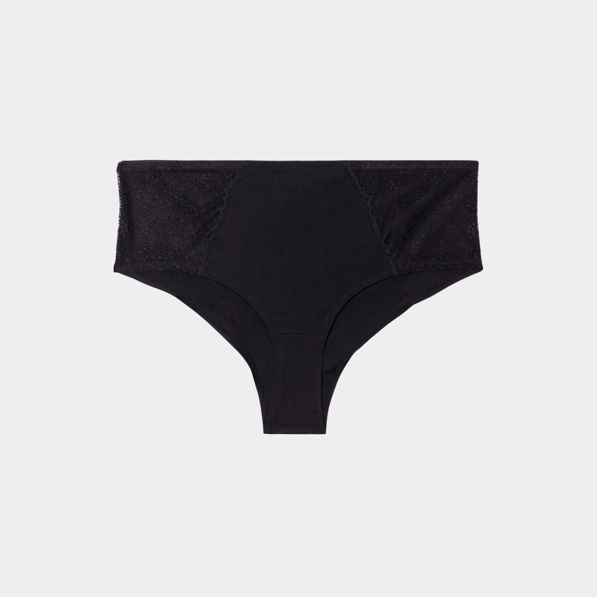 Shorty avec dentelle noir femme grande taille