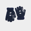 Gants bleu marine gar&ccedil;on