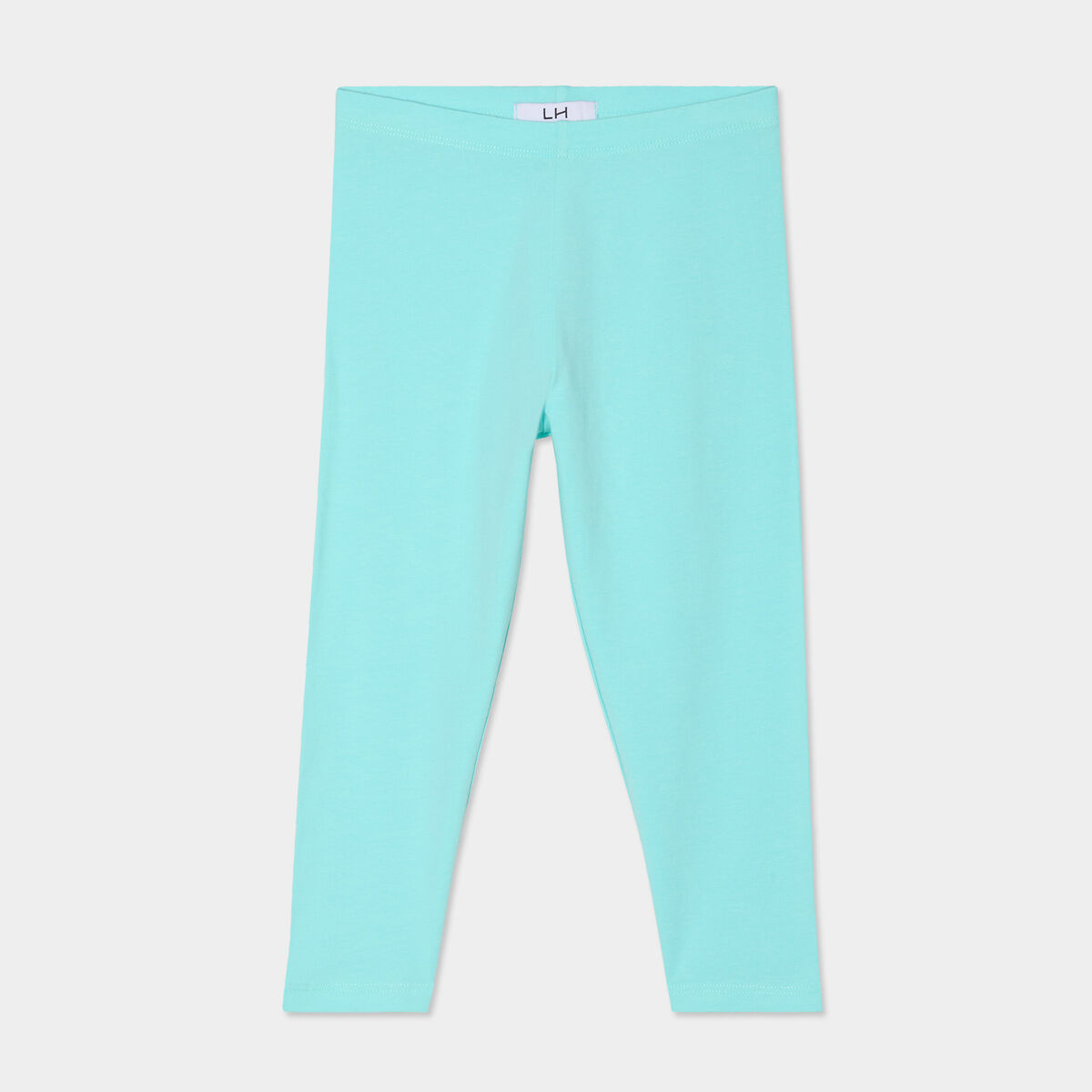 Legging corsaire taille &eacute;lastiqu&eacute;e bleu turquoise fille