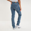 Jeans regular 5 poches coton denim stone femme