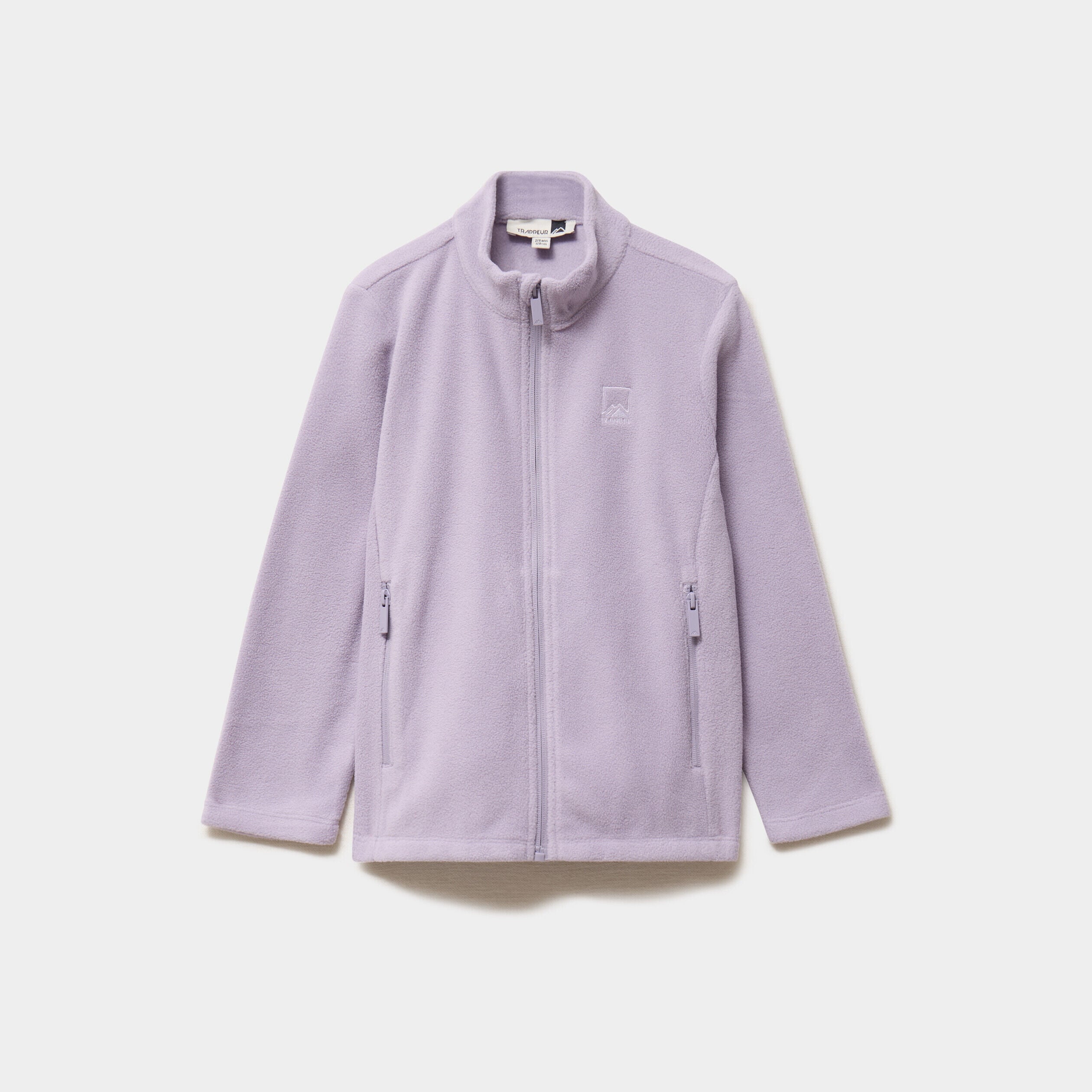 veste polaire zippé col montant mauve fille TRAPPEUR