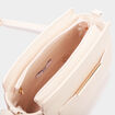 Sac en bandoulière rectangulaire blanc femme