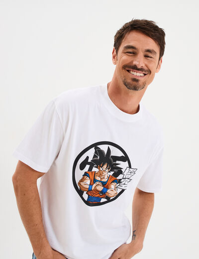 T-shirt manches courtes Dragon Ball Z blanc homme