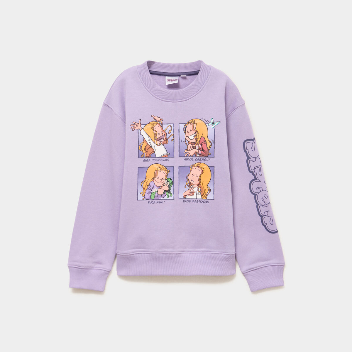 Sweat manches longues Les Sisters parme fille