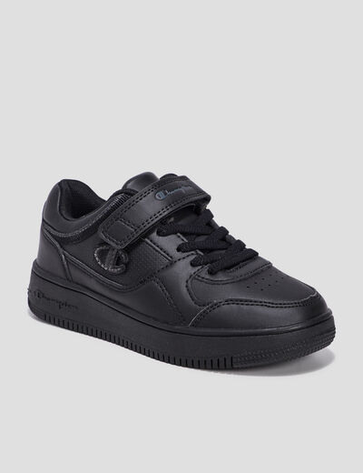 Tennis à lacets Champion Rebound noir garçon