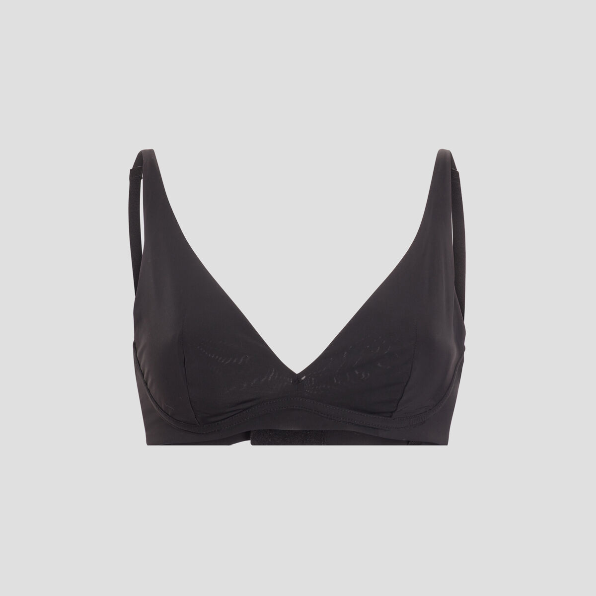 Soutien-gorge triangle microfibre noir femme