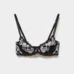 Soutien-gorge corbeille avec dentelle noir femme