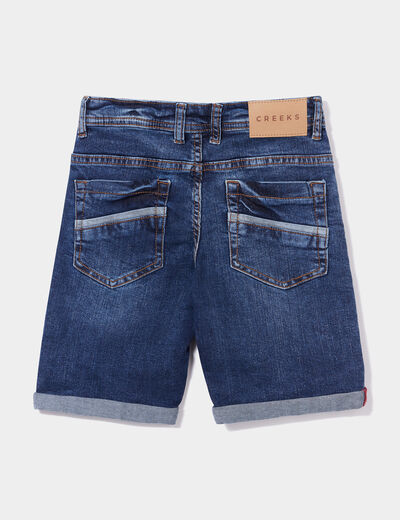 Bermuda regular en jean Creeks denim stone garçon