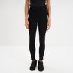 Jegging skinny taille haute denim noir femme